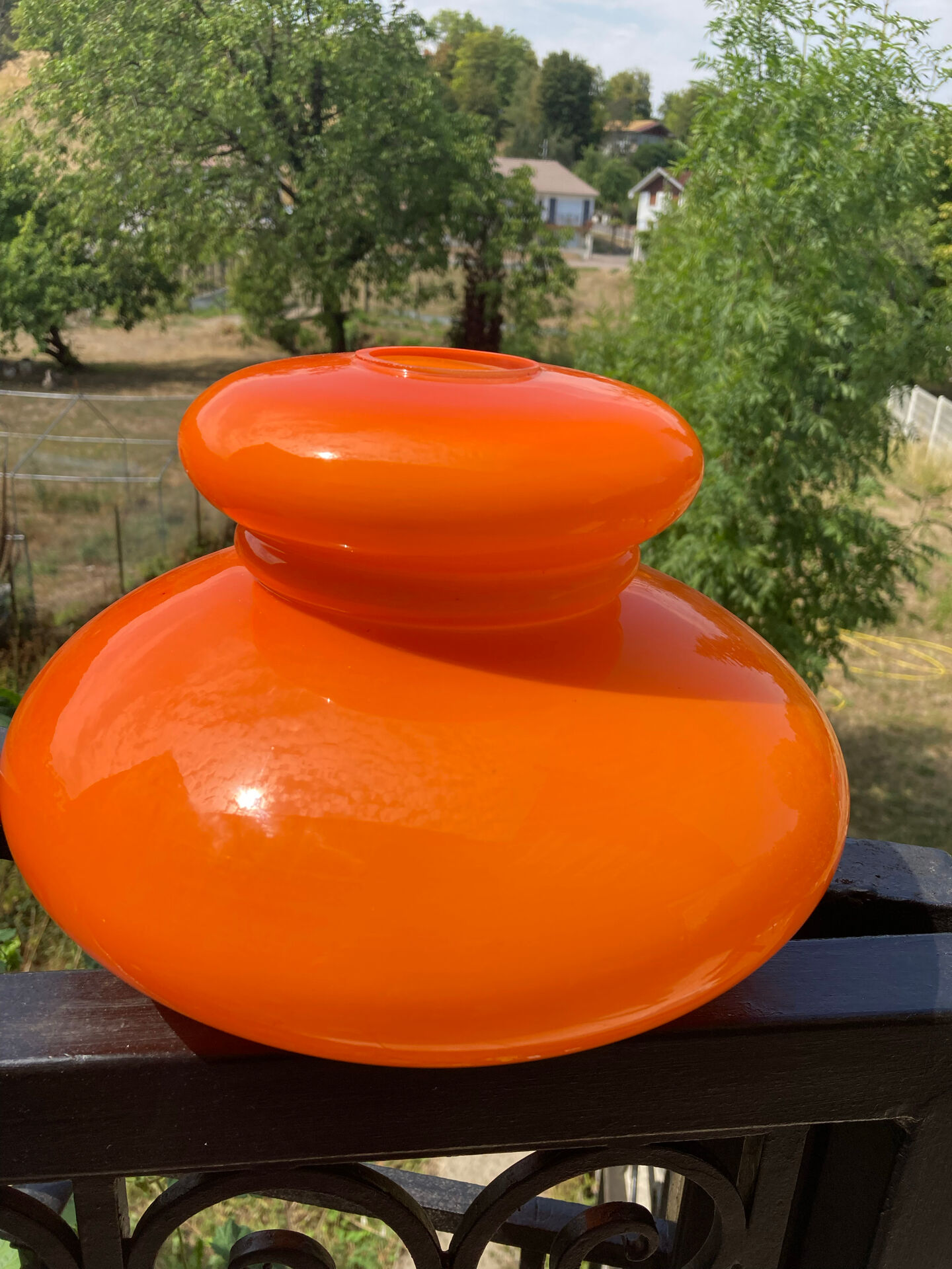 Opaline orange suspension Space Age