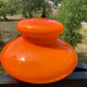 Opaline orange suspension Space Age