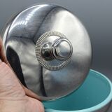 Stainless steel and plastic ice bucket - vintage 70