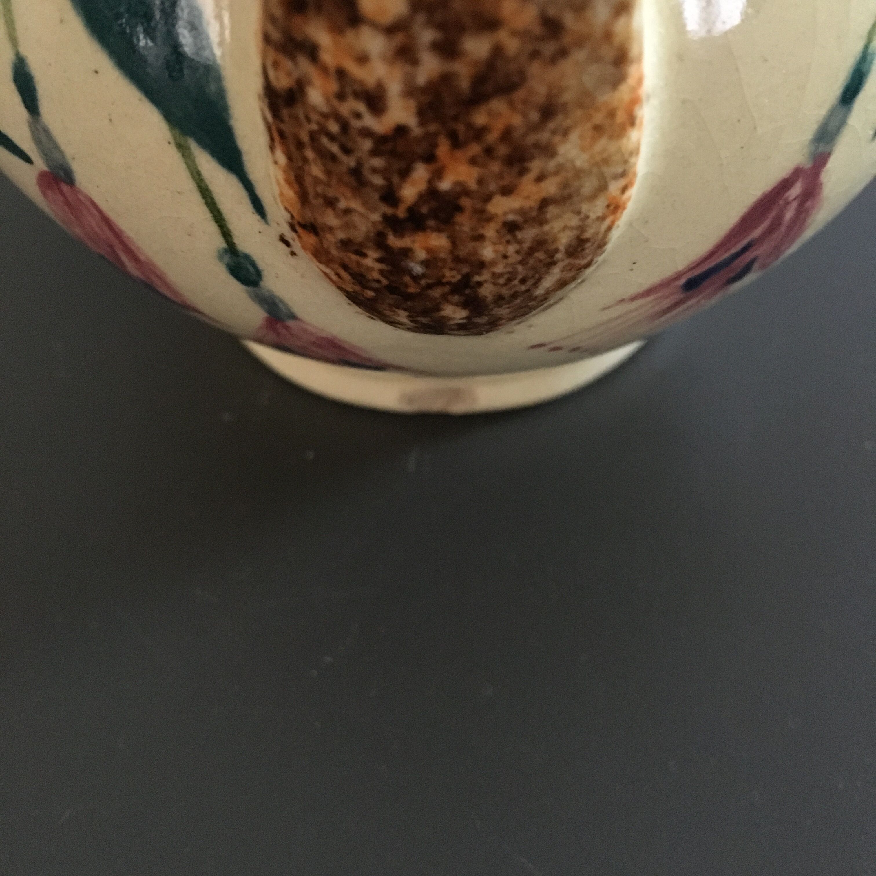 Pitcher with nasturtium decoration