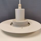 Jeka hanging lamp model 8031-P, in original white lacquer.