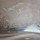 Large silver-plated serving tray – Rococo decoration & shell handles