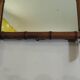 French mercury mirror / faux bamboo / 19th century / carved wood