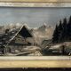 Mid-century carved and painted Alpine table L 56 cm/H 43 cm