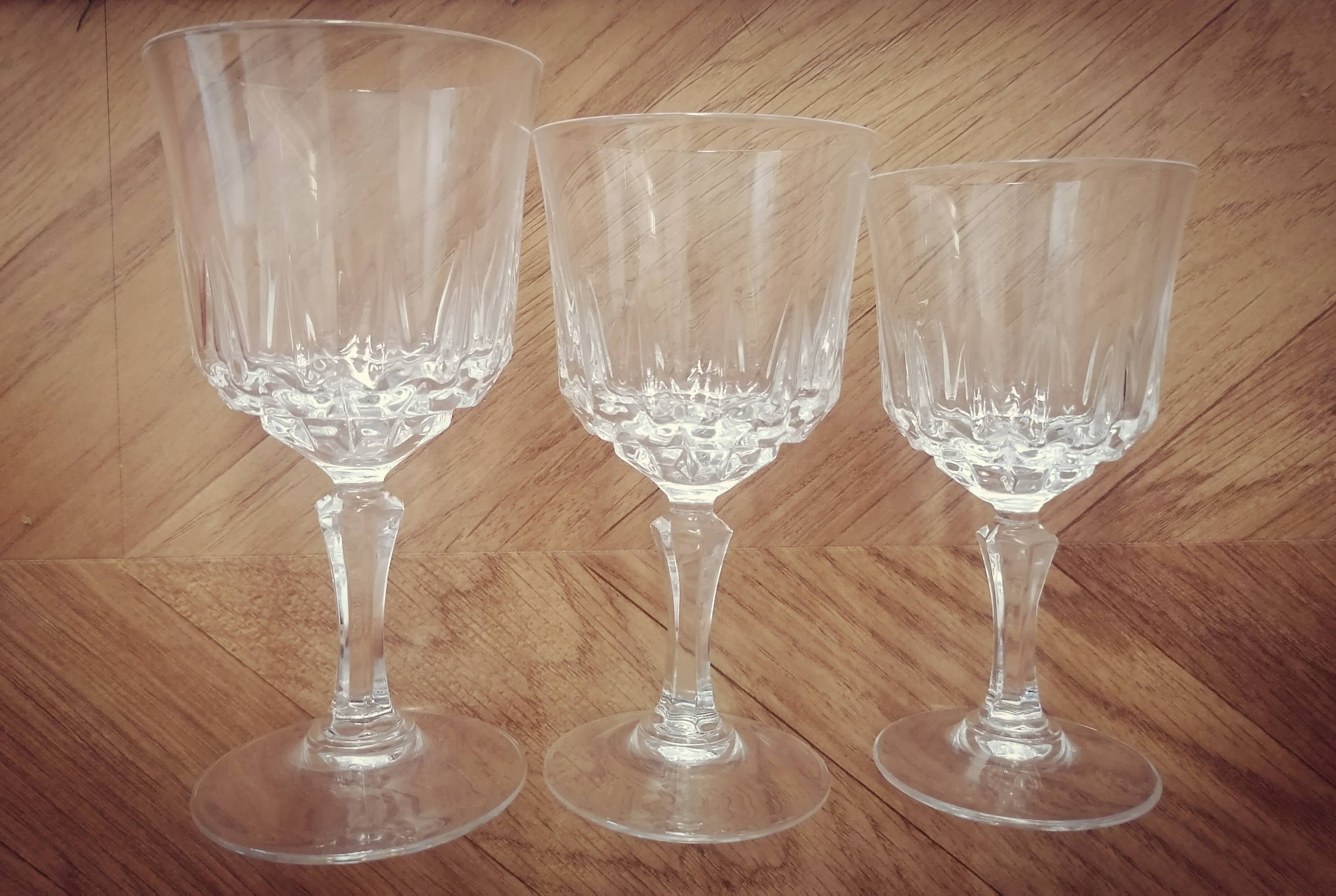 Lot de verres cristal