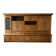 Vintage oak modular wall unit – 3 pieces with display cabinet