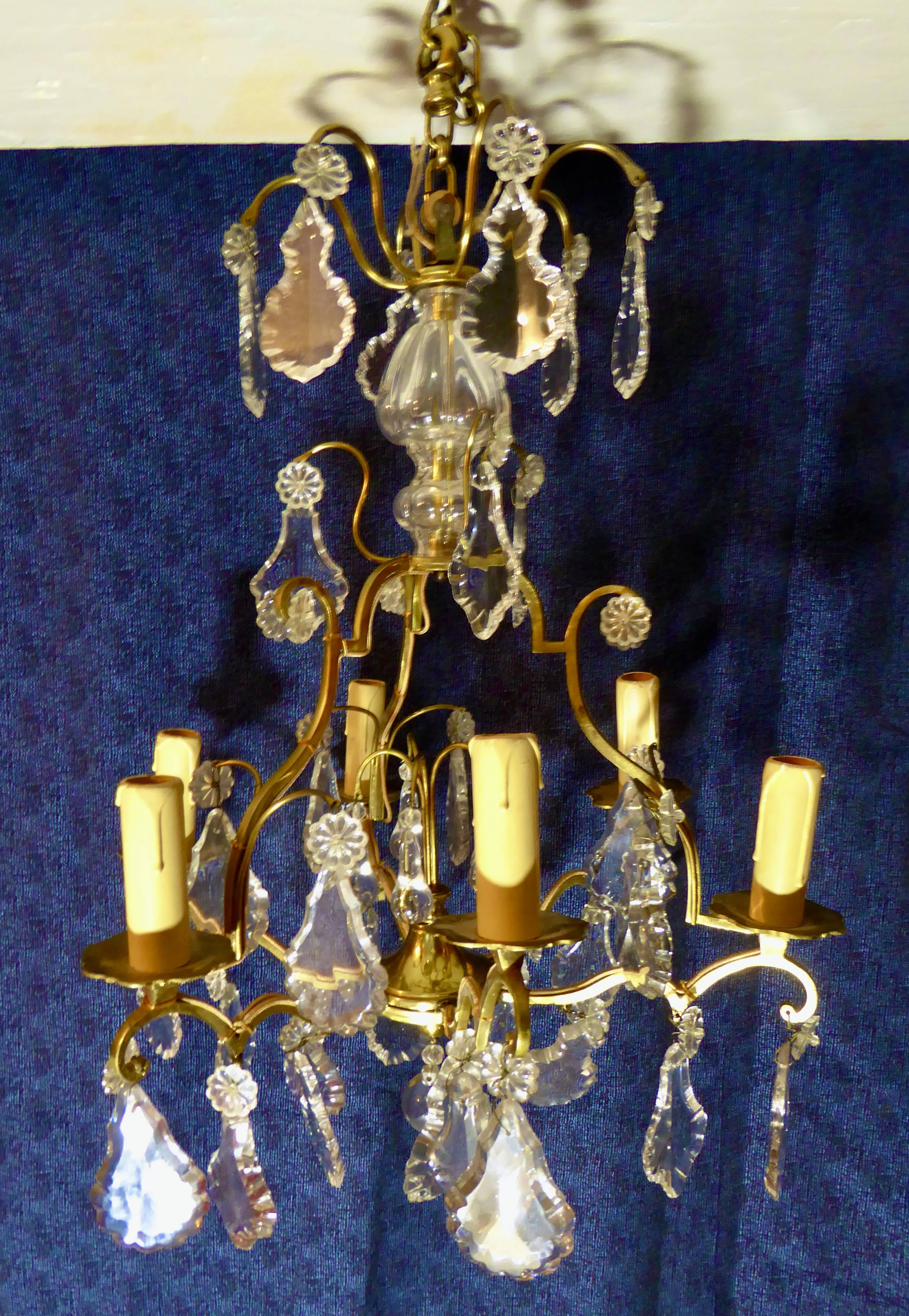 Cage chandelier with tassels