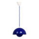 Blue enamelled suspension flowerpot by Verner Panton for Louis Poulsen, Denmark, 1969.