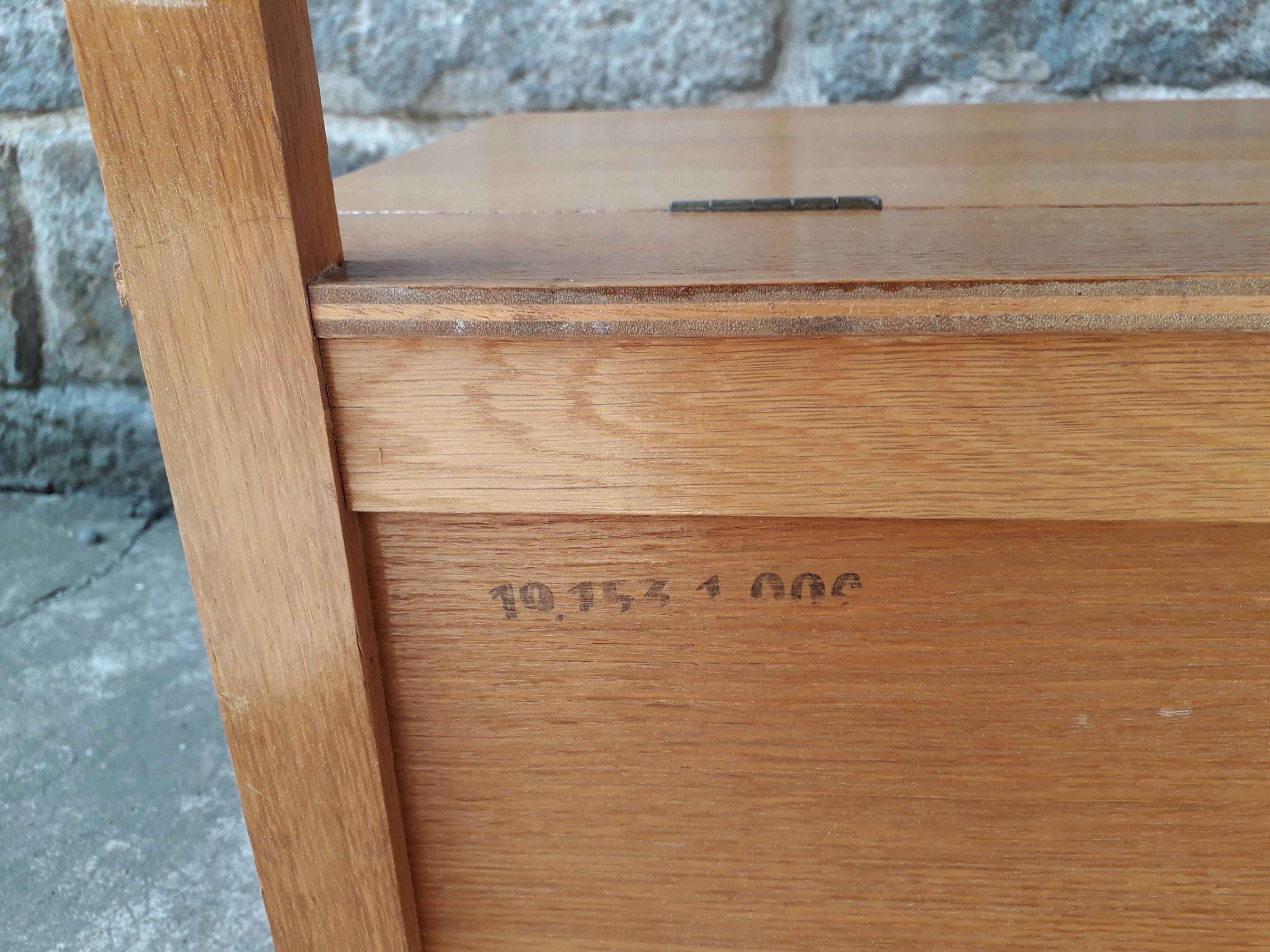 Coffre vintage en bois et rotin