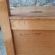 Coffre vintage en bois et rotin
