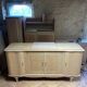 Large buffet / Scandinavian sideboard in sandblasted / stripped / sanded oak