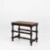 French Wooden Stool with Rattan Top, 1880s