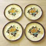 Vintage Villiroy and Boch Corfou Collection Set of 4 Dinner Plates 3802