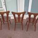 Lot 7 chaises de bistrot bois, année 70/80/90