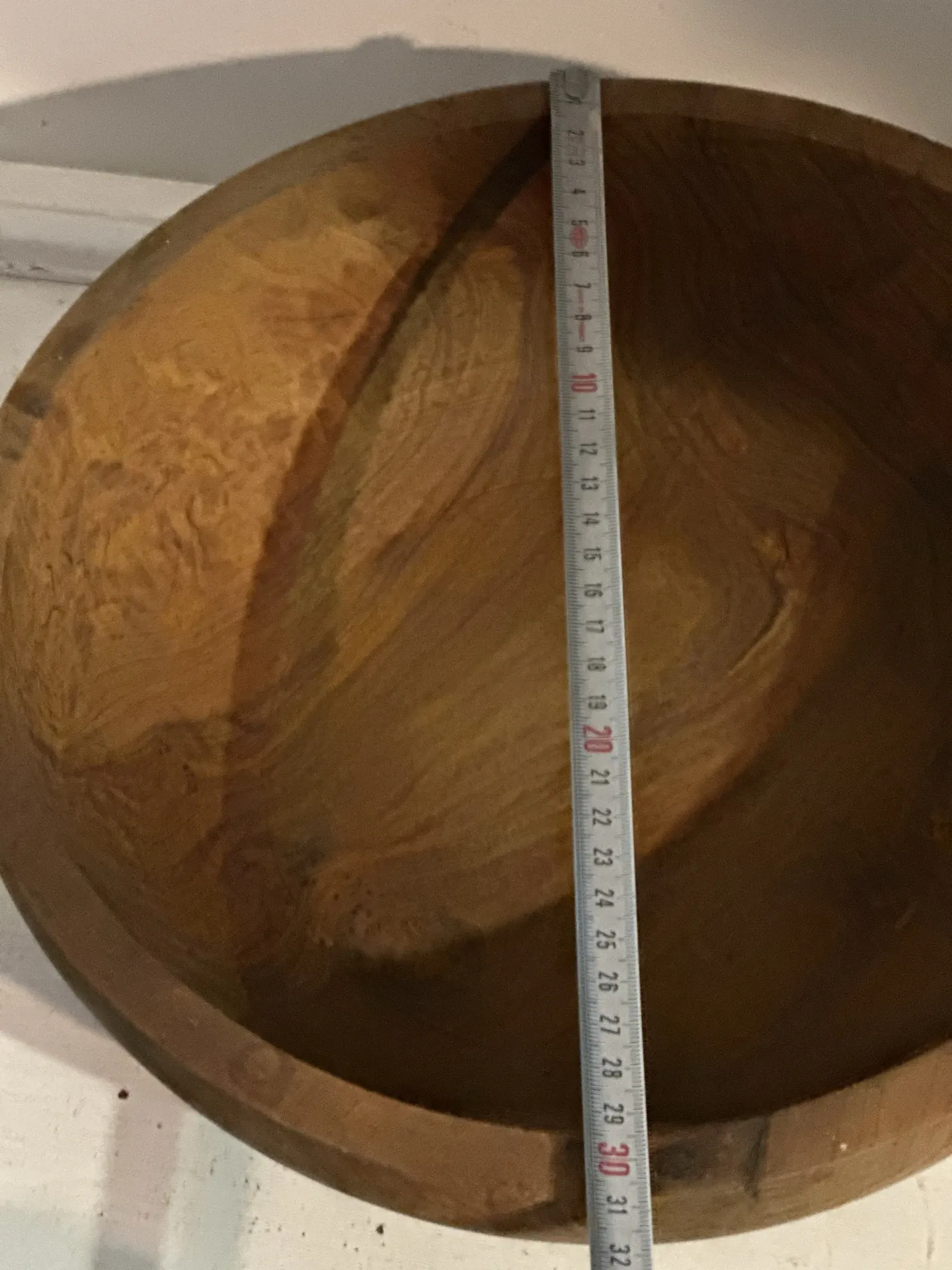 Large vintage solid wood bowl – Catch-all – Centrepiece – 3