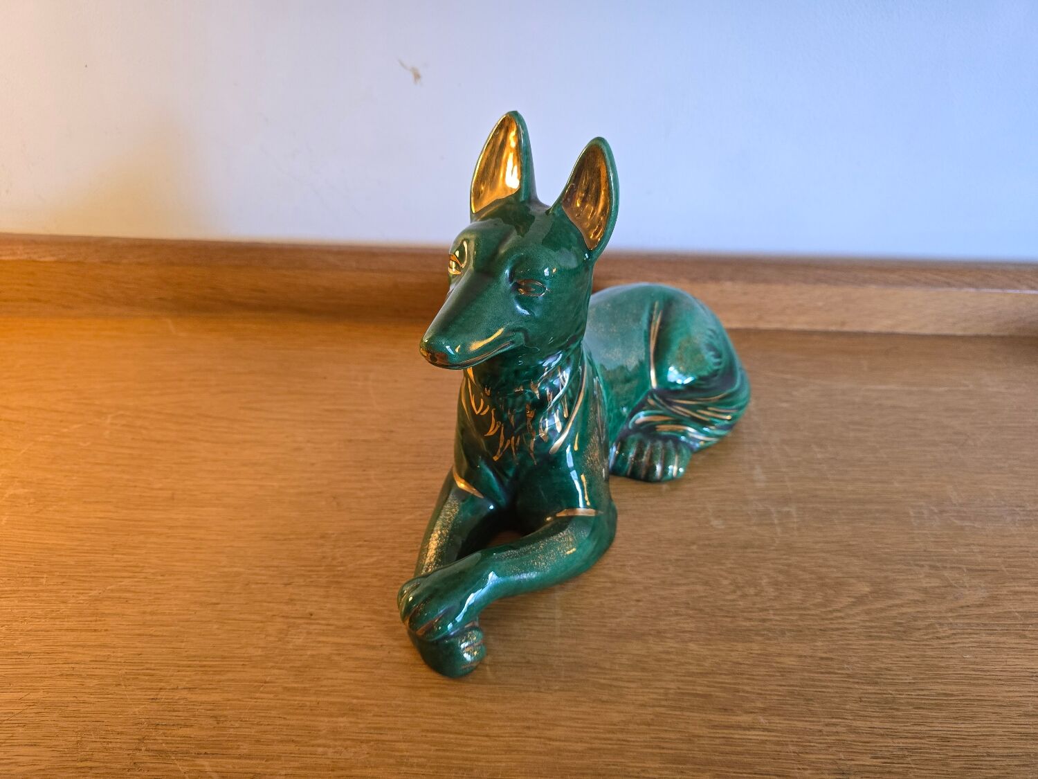 Ceramic dog figurine 1970