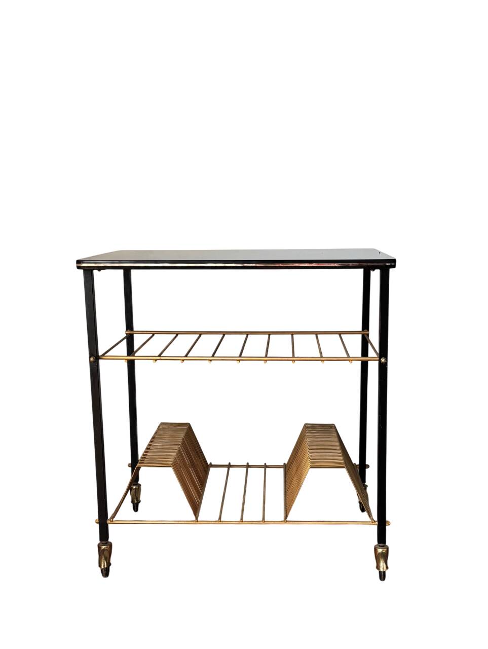 Table for turntable and vinyl records 1960