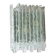 Vesta wall light in striped raw crystal with satin stainless steel support by Albano Poli for Poliarte.