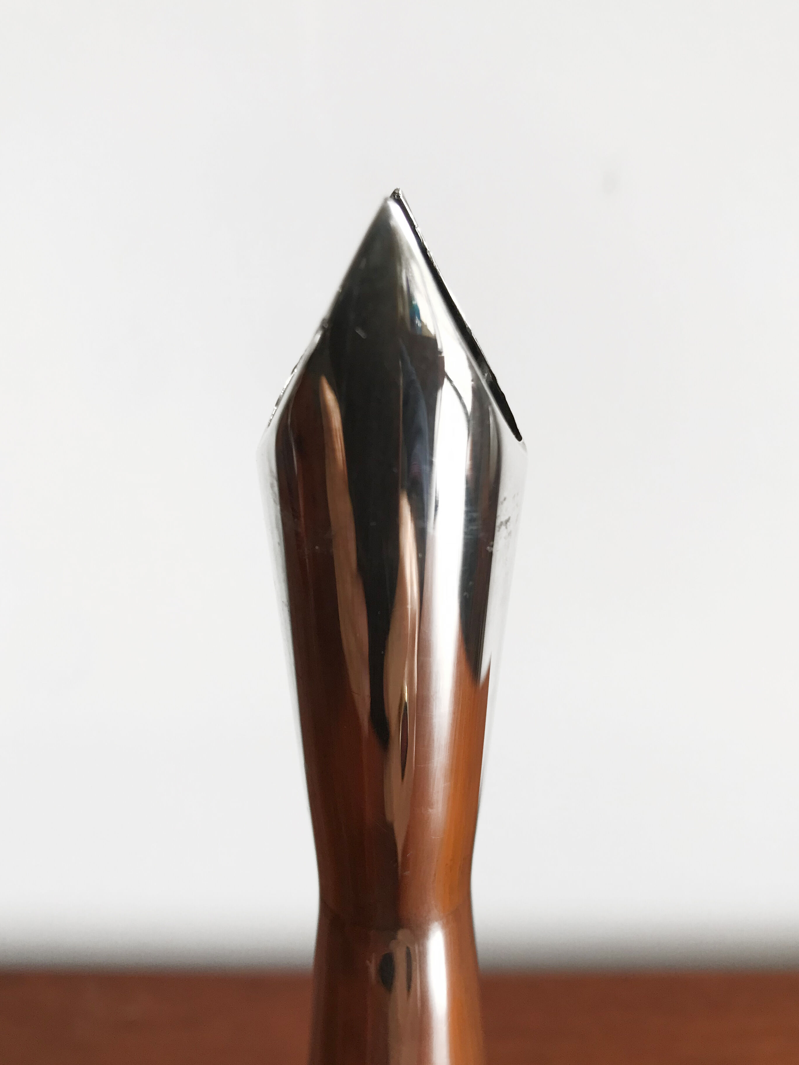 Lino Sabattini for Christofle midcentury vase in silver metal, 1956