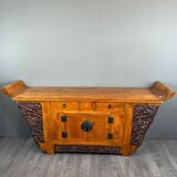 Antique Japanese Pine Console Buffet 20th Century