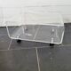 70s transparent plexiglass coffee table