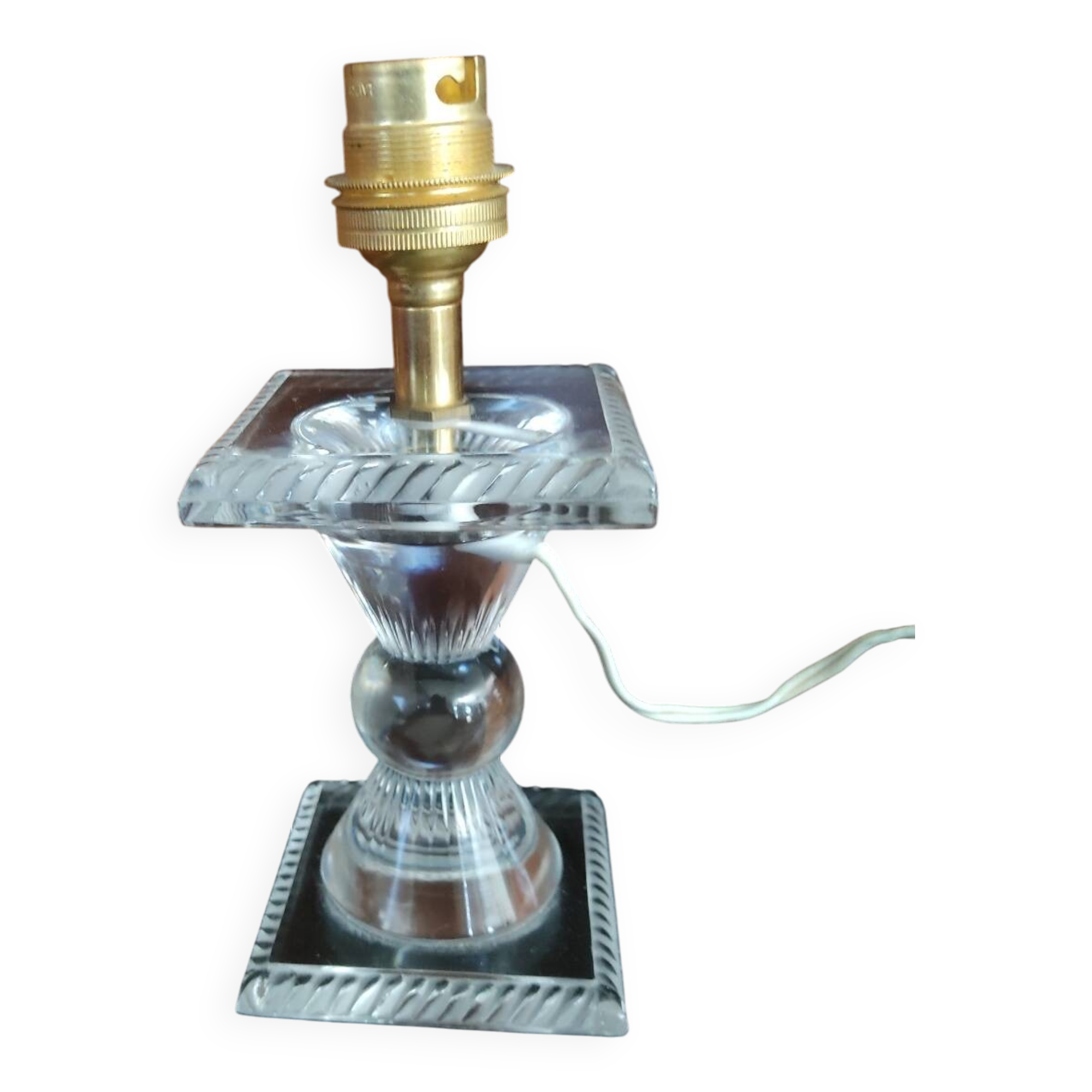 Vintage Lalique France lamp base