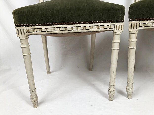 Pair of louis xvi style chairs