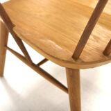 Scandinavian "Pinnstol" armchair in oak, Sweden, 1960