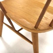 Fauteuil scandinave "Pinnstol" en chêne, Suède, 1960