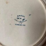 6 flat plates old floral assorted