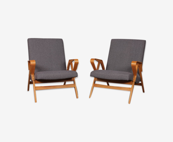 Pair of vintage armchairs edited by Tatra Nabytok, 1960
