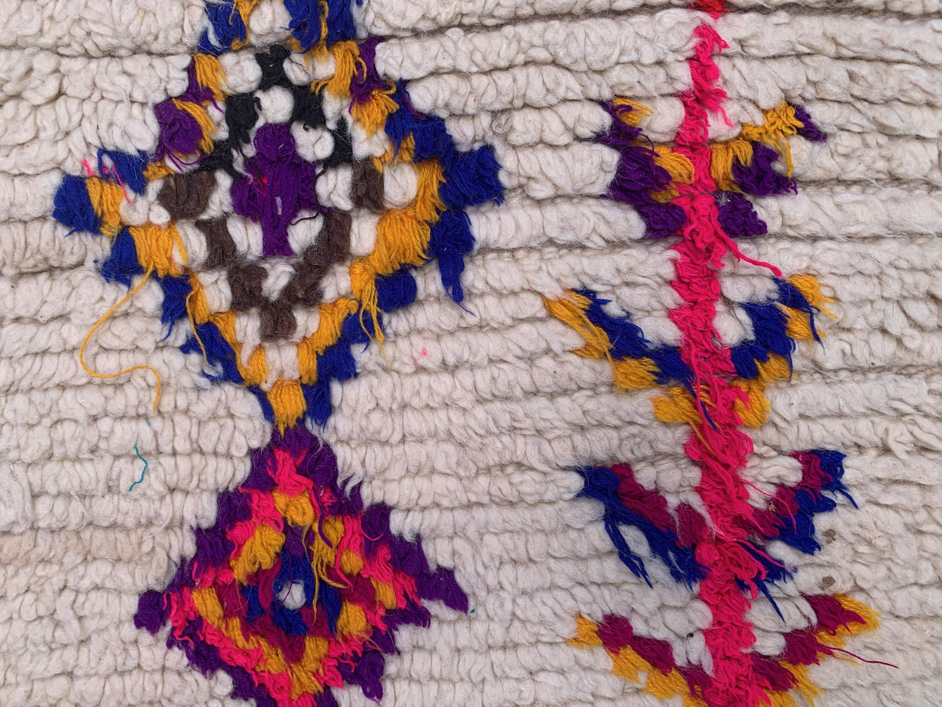 Vintage moroccan azilal rug 280x148 cm berber atlas, tribal