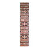 Tapis Kilim en laine et coton turc fait main vintage des années 1970, 77x402.