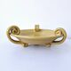 Vintage fruit bowl basket ocher ceramic art deco style
