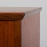 Curved front Danish chest of drawers
