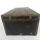Old wooden, iron and brass trunk