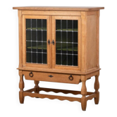 Cabinet en chêne brutaliste par Henning Kjærnulf, Danemark, années 1960