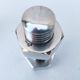 Salt shaker pepper mill silver metal bolt. vintage