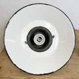 Green Enamel and Cast Iron Industrial Pendant Light, 1960s