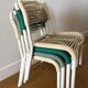 Set of 4 vintage 1960s Scoubidou children's chairs