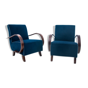 Paire de fauteuils de