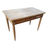 Ancienne table Bistrot - Bois - 2 tiroirs