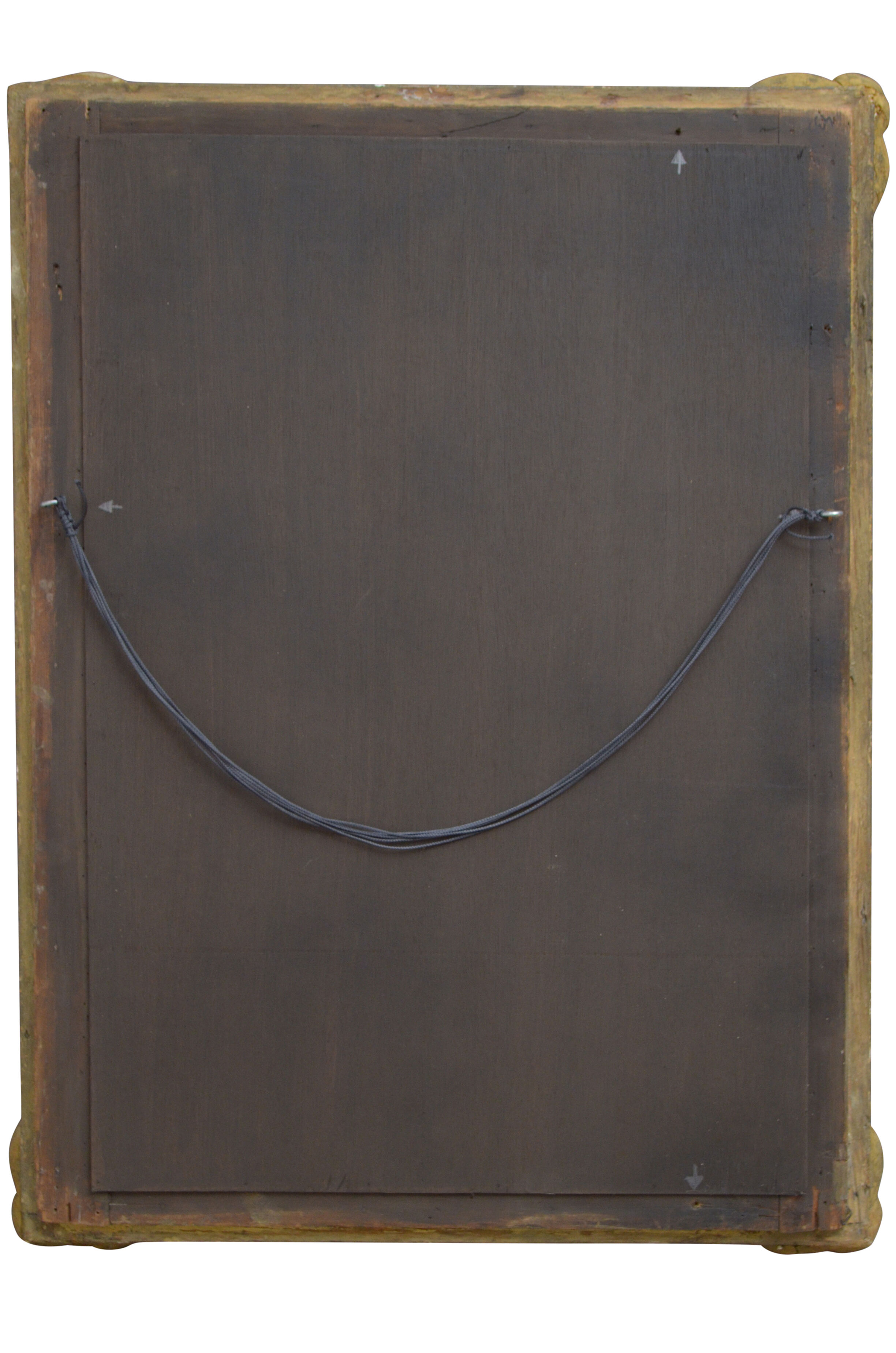Miroir de mur doré du 19ème siècle