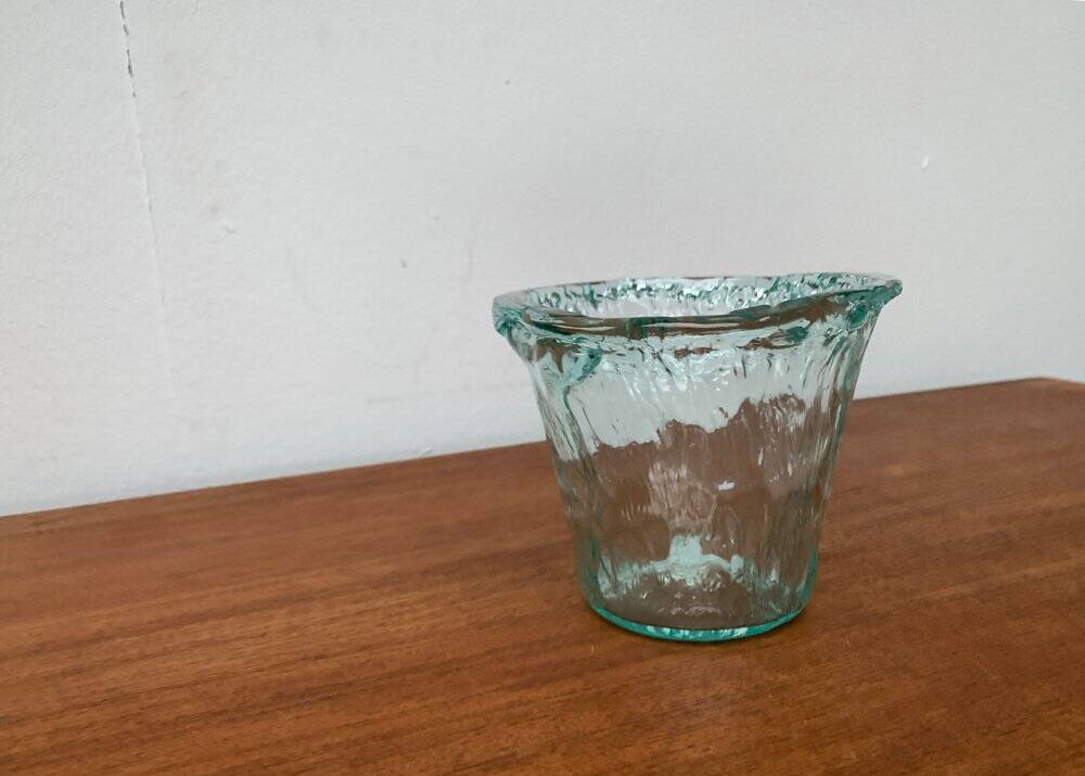 Vintage Scandinavian frosted glass bowl, 1970s