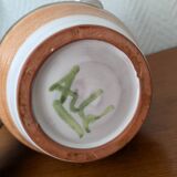 Ceramic pitcher with apple motif