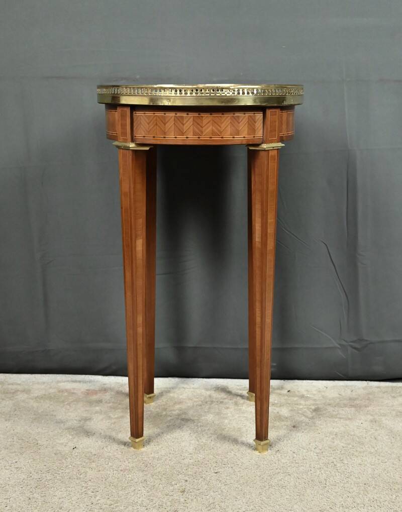 Marquetry Gueridon, Louis XVI style – Early 20th century