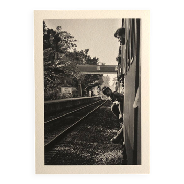 Black and white photographic print art