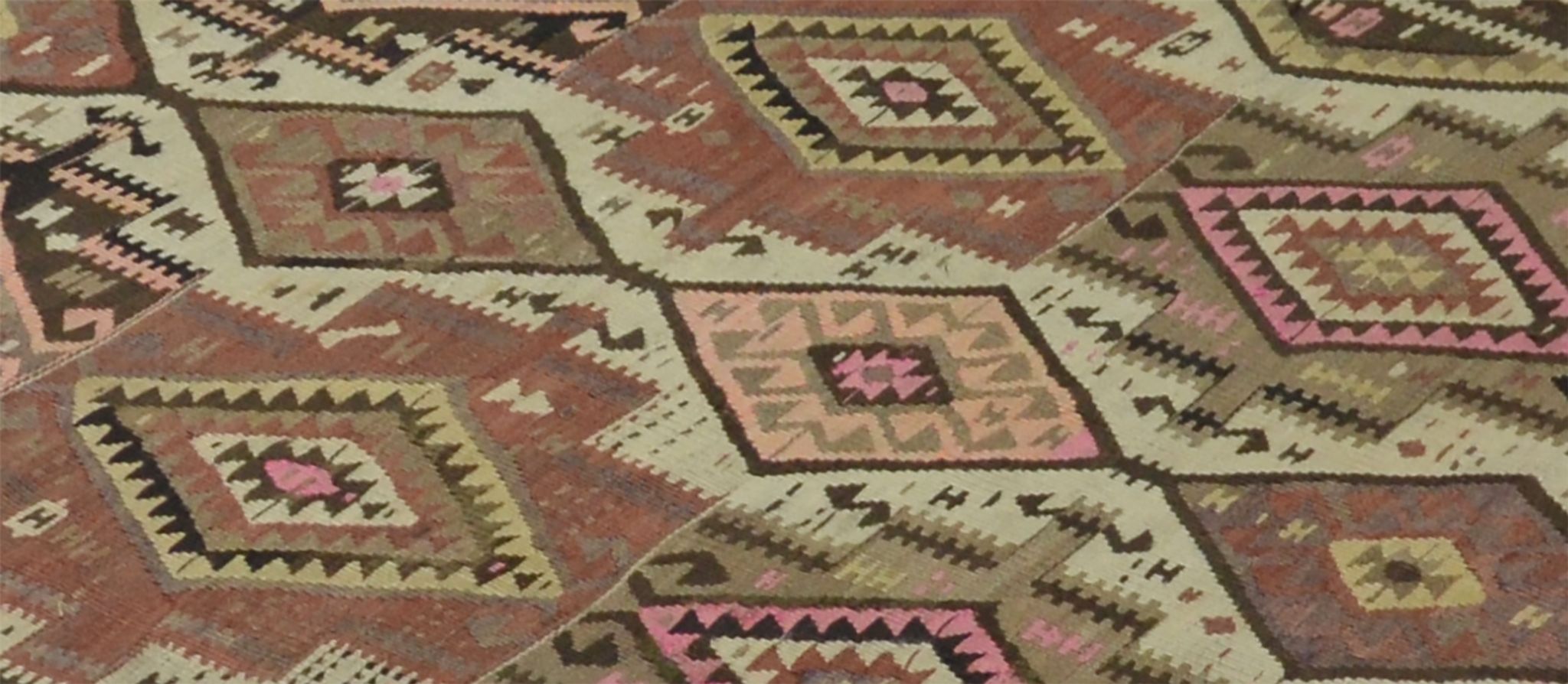 Anatolian handmade kilim rug 360 cm x 168 cm