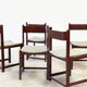 Set of six Italian dining chairs