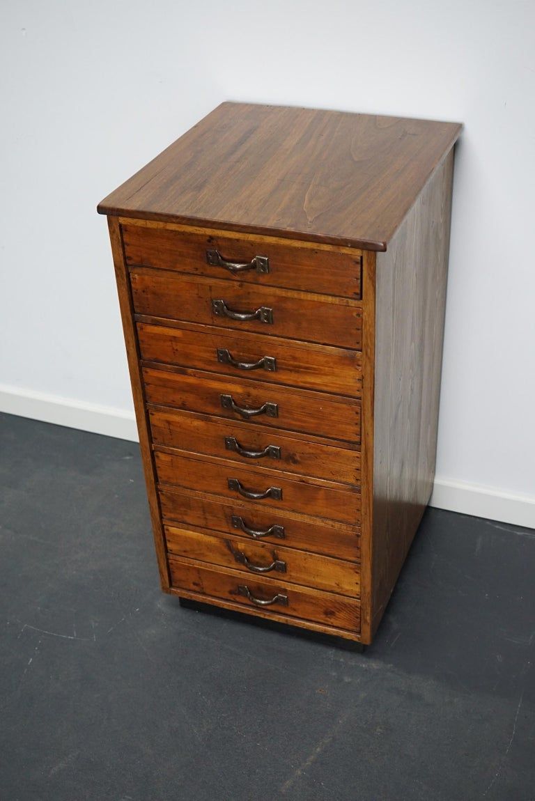 Vintage apothecary furniture in pine, France, 1930s